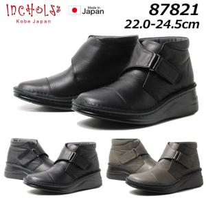 インコルジェ INCHOLJE 87821 アンクルベルト ショートブーツ レディース 靴
