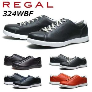 リーガル REGAL リーガルウォーカー メンズカジュアル レースアップ レザースニーカー 324W BF ディアスキン 鹿革｜SHOES WANヤフー店