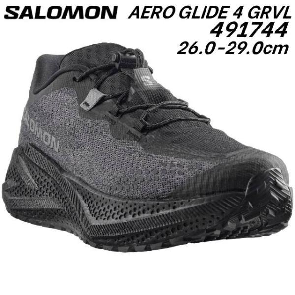 サロモン SALOMON 491744 AERO GLIDE 4 GRVL 男性用ランニングシューズ...