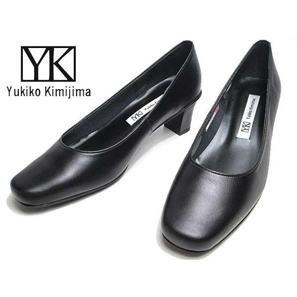 ユキコ キミジマ Yukiko Kimijima 665 プレーントゥパンプス ブラック レディース...