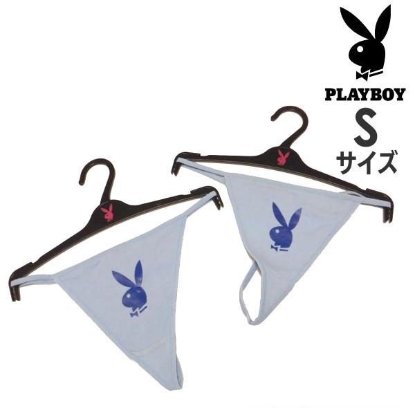 福袋 PLAY BOY プレイボーイ レディース 下着 水色 Tバックパンツ ショーツ 2枚セット ...