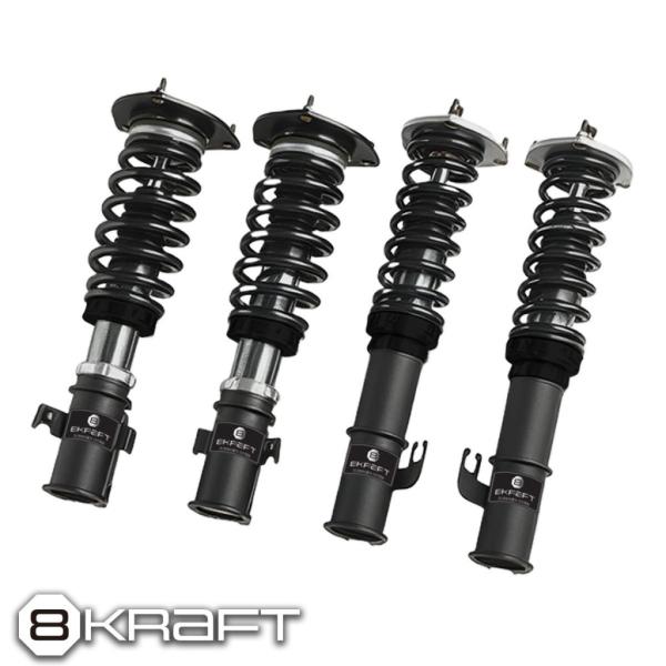 8KRAFT 全長調整 フルタップ 車高調 24段減衰調整付 ポルシェ ボクスター 982 2WD ...