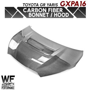 WF PERFORMANCE トヨタ GRヤリス GXPA16 ダクト有り 綾織り カーボン ボンネット Toyota GR Yaris Hood 外装｜nxtrm