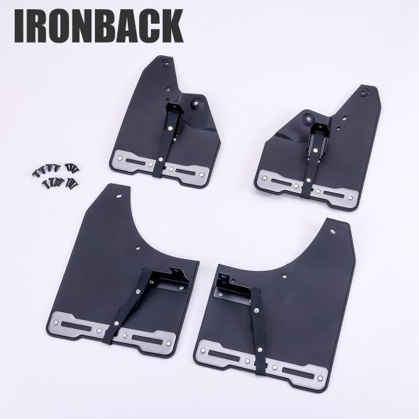 IRONBACK ランクル 250 250系  マッドガード マッドフラップ ブラック ランドクルー...
