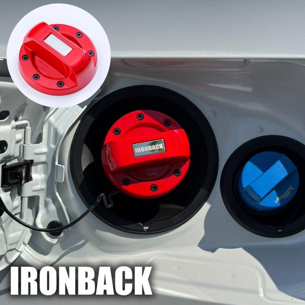 IRONBACK ランクル250 レッド 赤 ランドクルーザー250 フューエルキャップカバー 給油...
