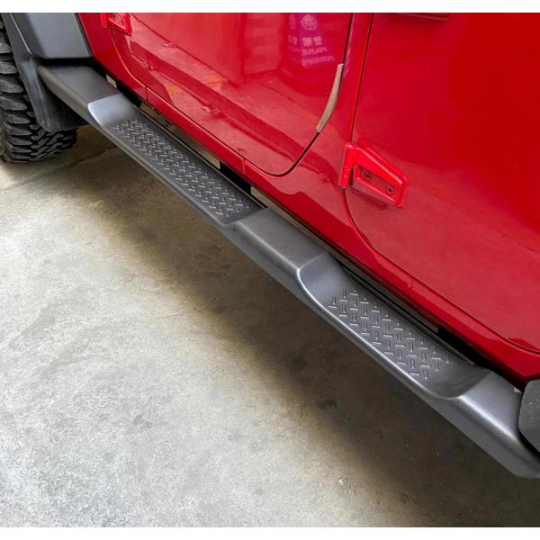 ジープ ラングラー JK サイドステップ  高強度けど軽量 高品質プラスチック製 耐重量 150kg...