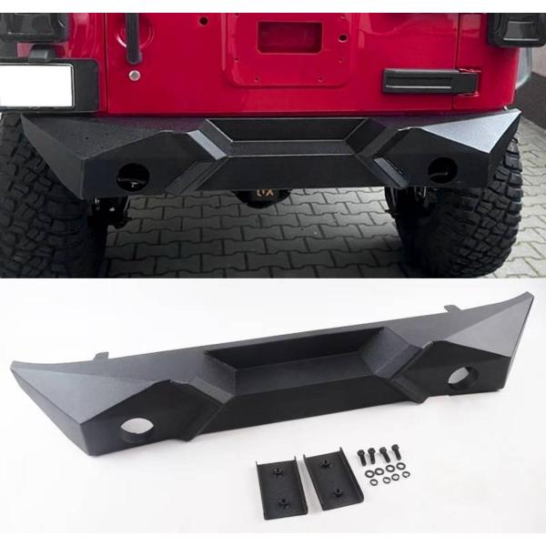 ラングラー JK リアバンパー X-Style リヤバンパー ブラック 黒スチール製 ジープ JEE...