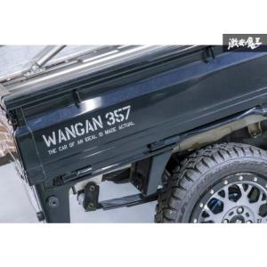 WANGAN357 オリジナル ステッカー 小サイズ:31.5cm×7.5cm ホワイト 白 汎用タイプ エブリィ バン ワゴン｜nxtrm