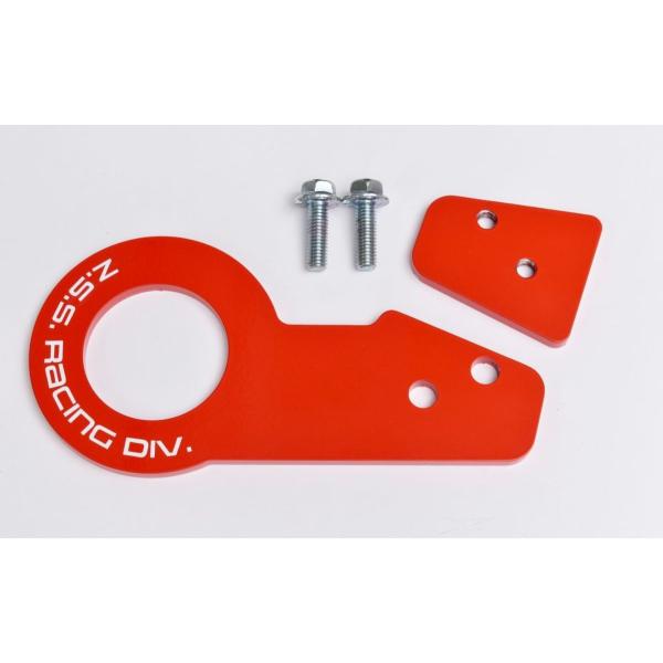 Z.S.S. ZC33S 牽引フック レッド 赤  スイフト 全長 180mm フック部分開口部φ5...