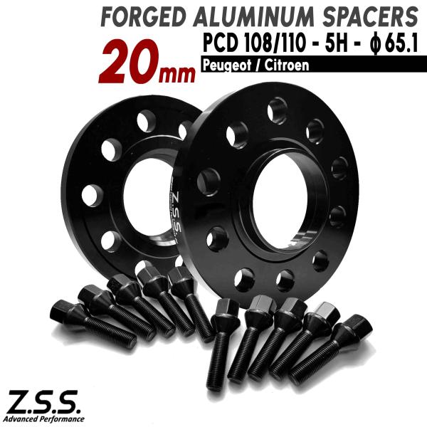 Z.S.S. AP  20mm PCD108 PCD110 5穴 5x108 5x110 65.1φ...