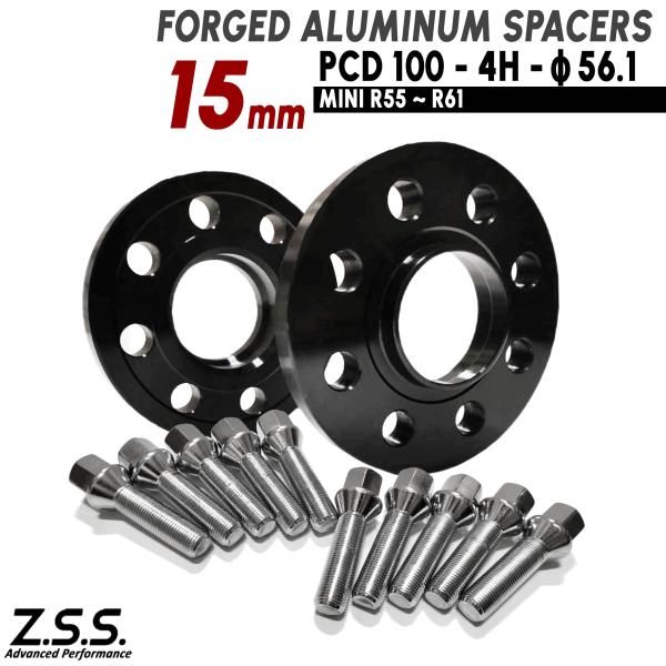 Z.S.S. AP 15mm PCD100 4穴 4x100 ハブ径 56.1φ ワイドトレッドスペ...