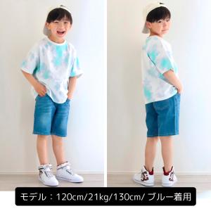 デニムハーフパンツ 半ズボン キッズ 子供服 ...の詳細画像3