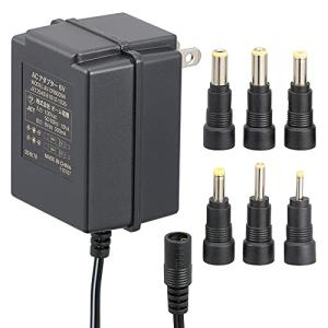 オーム電機 AudioComm ACアダプター DC6V対応 変換プラグ6種付き