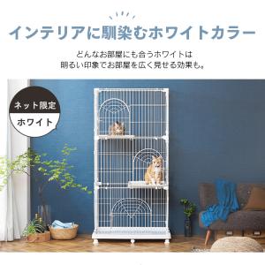猫 ケージ 猫ゲージ 猫ケージ 大型 3段 お...の詳細画像2