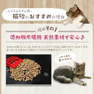 猫砂 木ペレット システムトイレ ネコ砂 燃料...の詳細画像3