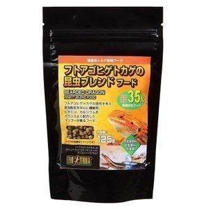 爬虫類 えさ エサ 餌 フトアゴヒゲトカゲ トカゲ 雑食性 フード ジェックス GEX フトアゴヒゲトカゲ昆虫ブレンドフード125g｜nyanko