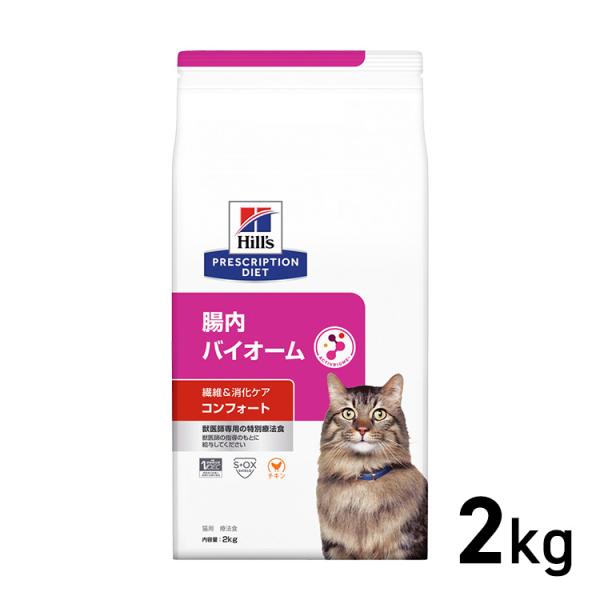 猫 フード ヒルズ プリスクリプション・ダイエット 腸内バイオーム 繊維 消化ケア ドライ 2kg ...