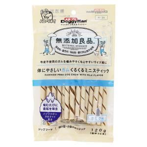 無添加良品 体にやさしいガム くるくるミニスティック 120g（標準36本） 82400 ドギーマン (D)｜nyanko