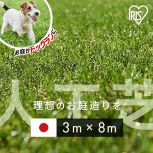 人工芝 幅3m ロール 3m 3m×8m 芝丈30mm ペット リアル人工芝 芝生 国産 芝生マット 人工芝マット 人工芝生 芝生 庭 犬 ドッグラン アイリスオーヤマ