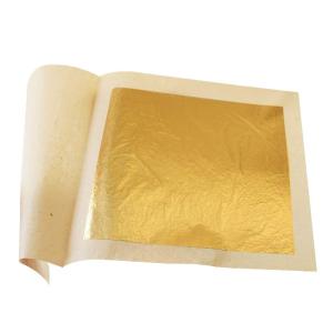 Edible Gold Leaf Sheets 30pc M-size 24 Karat 1.2 X 1.2 Genuine for Cooking, Cakes & Chocolates, Decoration, Health & Spa by MarketKingStore｜nyankoro-store