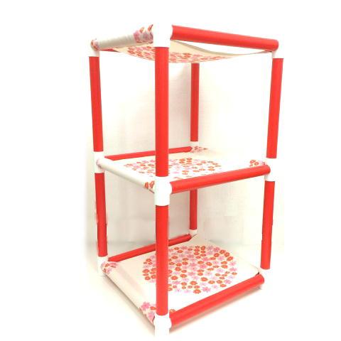 キャットタワー ハンモック 猫 ネコ ねこ 軽量 ニャンモック ベッド 多頭飼い スクエア 正方形 ...