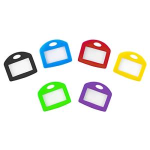 Pawfly キーキャップ タグ 24個 6色 鍵の識別リングカバー