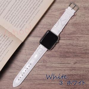 アップルウォッチ バンド 革 クロコ レザー ...の詳細画像3