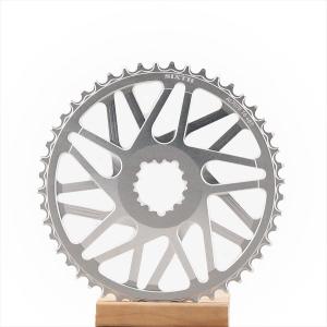 ナローワイド チェーリング SIXTHcomponents Twister Silver (ツイスター チェーリング シルバー )ダイレクト マウント SRAM GXP 規格 高剛性 軽量 パーツ