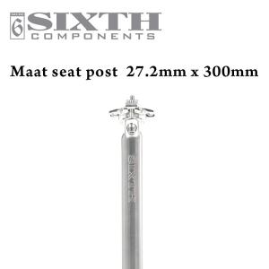 アルミ シートポスト SIXTH Components Maat2 Seat Post Silver (シックスコンポーネンツ マート2 シートポスト シルバー) クロス ロード MTB ピスト バイク