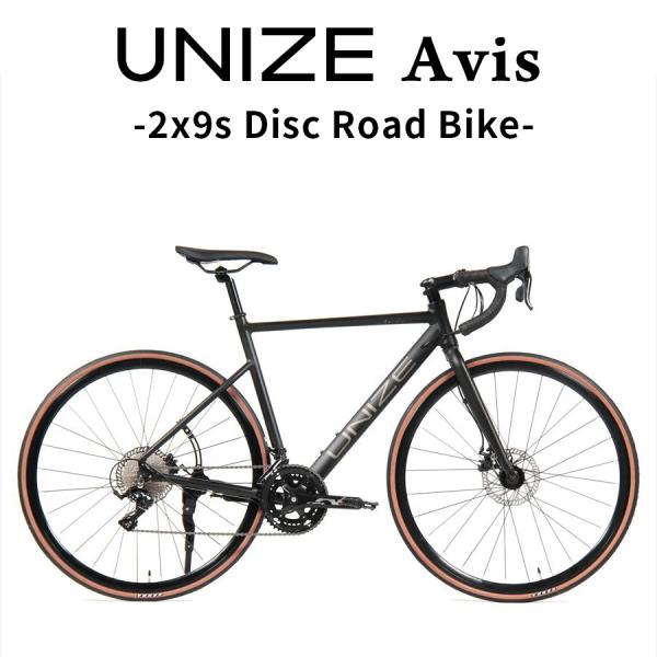 ディスクロードバイク UNIZE Avis Matte Black (ユナイズ アビス マットブラッ...