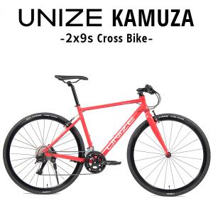 クロスバイク UNIZE Kamuza Passion Red (ユナイズ カムザ パッションレッド...