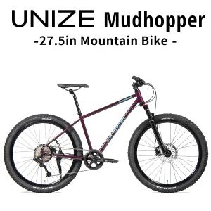 マウンテンバイク UNIZE Mudhopper Purple Metallic (ユナイズ マッドホッパー パープルメタリック) 27.5インチ スチールフレーム 9段変速 完成品の商品画像