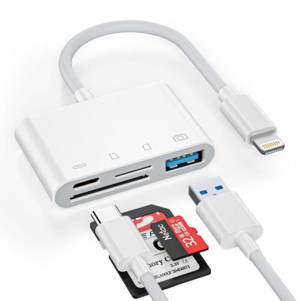 USB 3.0ポート付き、iPhone、iPad、カメラ用 Uディスク &amp; Micro SD/TF ...
