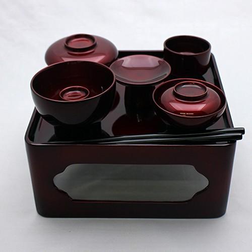 上玉虫塗　霊具膳　６．０寸