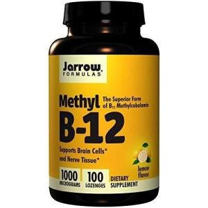 Jarrow Formulas メチルB-12 (ビタミンB12) レモン風味 1000mcg 100粒 [並行輸入品] -4 Packs j*vc