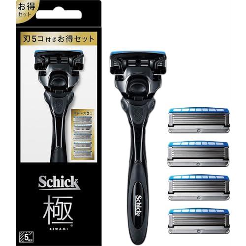 Schick(シック) 極 KIWAMI コンボパック(ホルダー(刃付き)+替刃4コ) 髭剃り カミ...