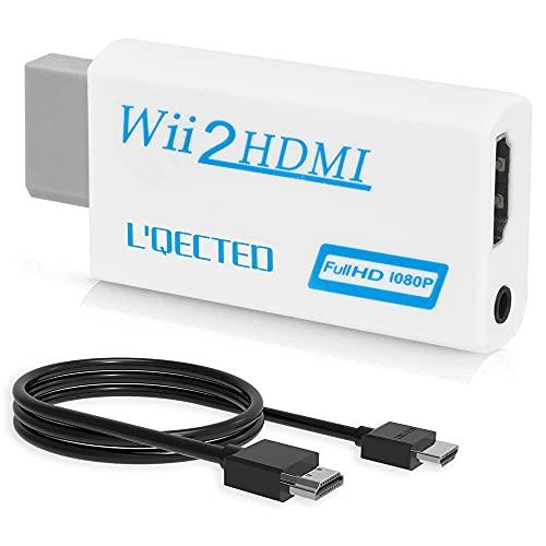 L'QECTED Wii To HDMI 変換アダプタ(1.5M HDMI接続ケーブルが付属します ...