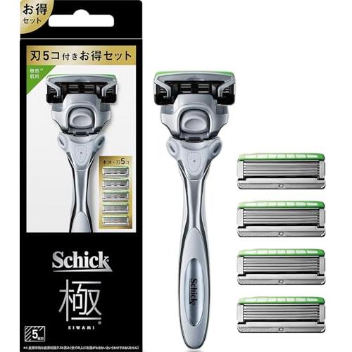 Schick(シック) 極 KIWAMI 敏感肌 コンボパック(ホルダー(刃付き)+替刃4コ) 髭剃...