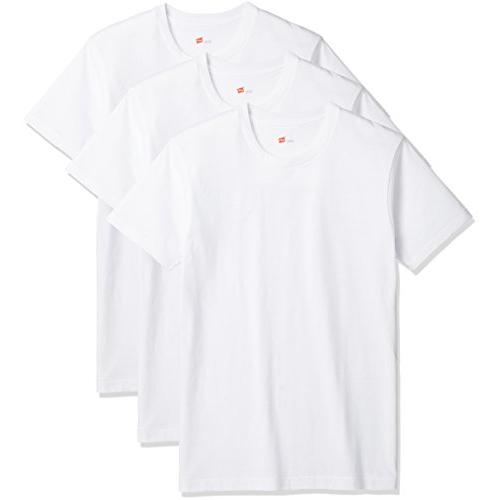 [ヘインズ] 半袖Tシャツ (3枚組) 乾きやすい ドライな肌触り クルーネック Vネック 青ラベル...