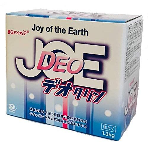 エコプラッツ 善玉バイオ浄 JOE デオクリン 無香料のエコ洗剤 粉末 1.3kg (1箱)