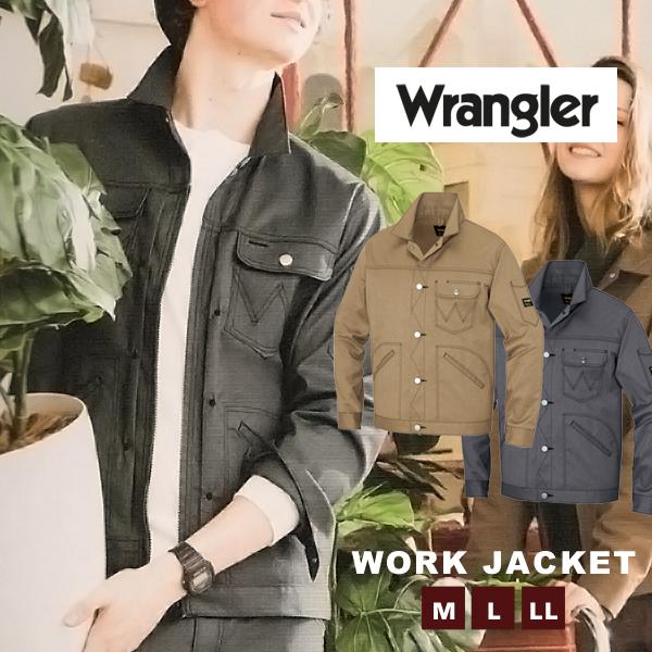 Wrangler ラングラー ワークジャケット メンズ レディース 男女兼用 ワークブルゾン ボタン...