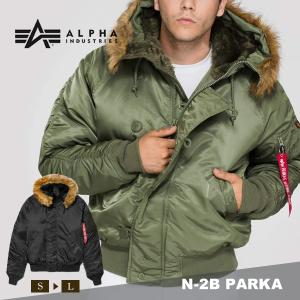 アルファインダストリーズ N-2B ALPHA INDUSTRIES PARKA メンズ 寒冷地用 フライト ジャケット フード付き 撥水 防寒 保温 ミリタリー アウター｜o-kini