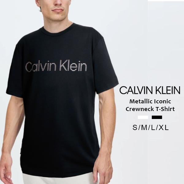 カルバンクライン Calvin Klein メンズ 半袖 ロゴ Tシャツ コットン クルーネック ホ...