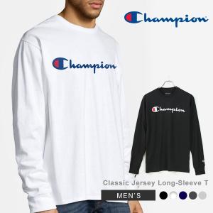 チャンピオン Tシャツ メンズ USA 厚手 長袖 Champion ロゴT 大きいサイズ クルーネック シンプル 男性用