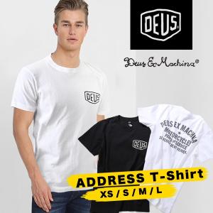 デウスエクスマキナ Tシャツ アドレス 半袖 メンズ ポケット Deus Ex Machina ベニス アドレスプリント ストリート Canggu Venice Address Tee  ブランド｜Lansh(ランシュ)