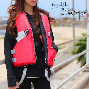 ライフジャケット フローティングベスト 大人 ...の詳細画像1