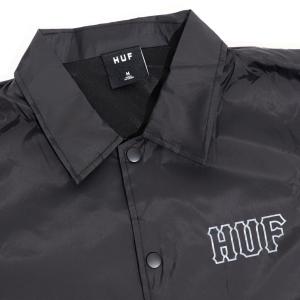ハフ HUF コーチジャケット メンズ 黒 ブ...の詳細画像1