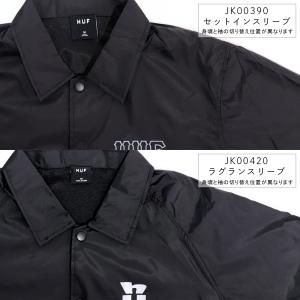 ハフ HUF コーチジャケット メンズ 黒 ブ...の詳細画像3