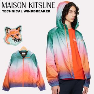 メゾンキツネ ウィンドブレーカー アウター MAISON KITSUNE FOX キツネ ワンポイント メンズ レディース ユニセックス 男女兼用 ナイロンパーカー