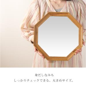 八角形 壁掛け 鏡 玄関 風水 幸運 ウォール...の詳細画像2